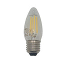 ES E27 4 = 40w ( PACK OF 2 )  Bell Pro LED Filament Candle Bulb Clear Cool 470lm