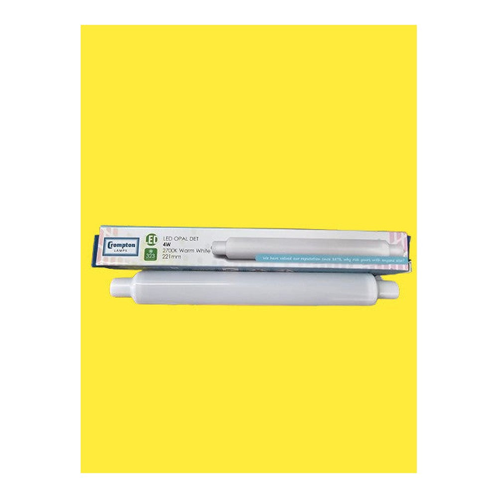 Crompton 3.5w 4w 221mm LED Opal DET Tubular Lamp 30w Striplite SCC-S15 Cap