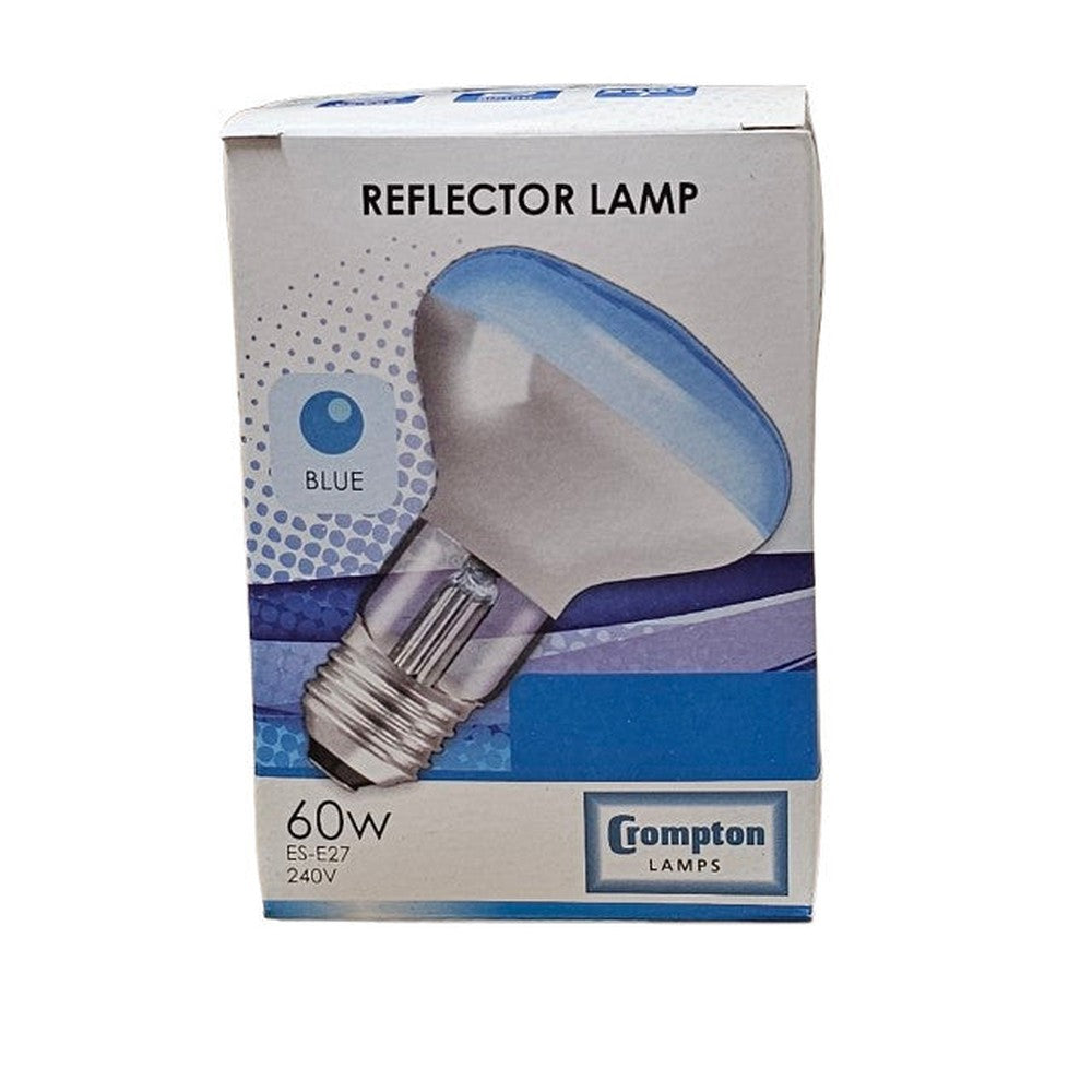 2 x BLUE Crompton ES-E27 Reflector Lamp Disco Display