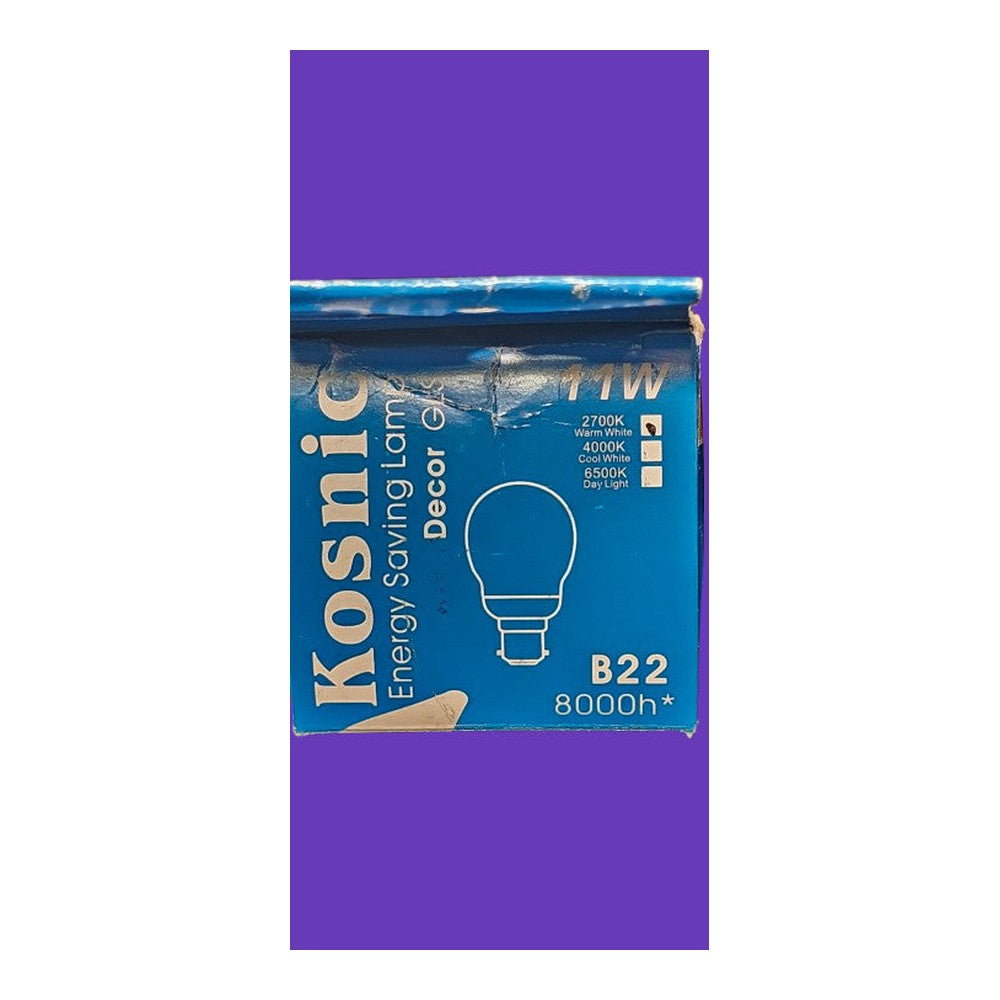 B22 11w x 2 GLS 2700k Warm White Kosnic Energy Saver Bulb Lamp Decor 550lm