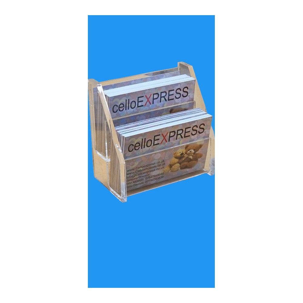 Business Card Holders x 3 Heavy Duty Pre-built Double Holds 150+