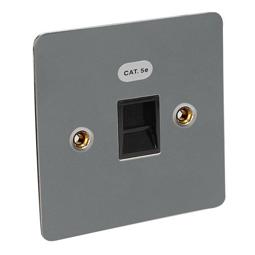 CED Black Nickel Switches & Sockets Flat Range - Axiom Electrical Flatplate