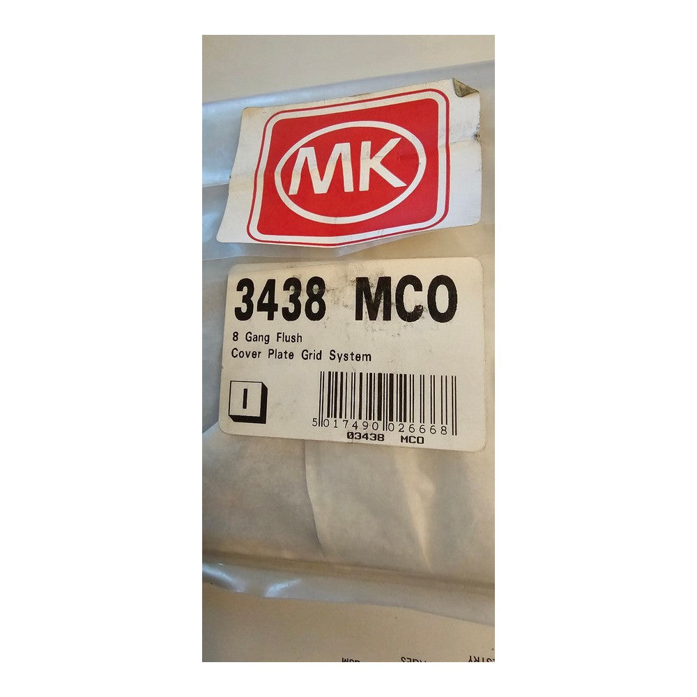 MK 8 Gang Flush Cover Plate Grid System 3438 MCO