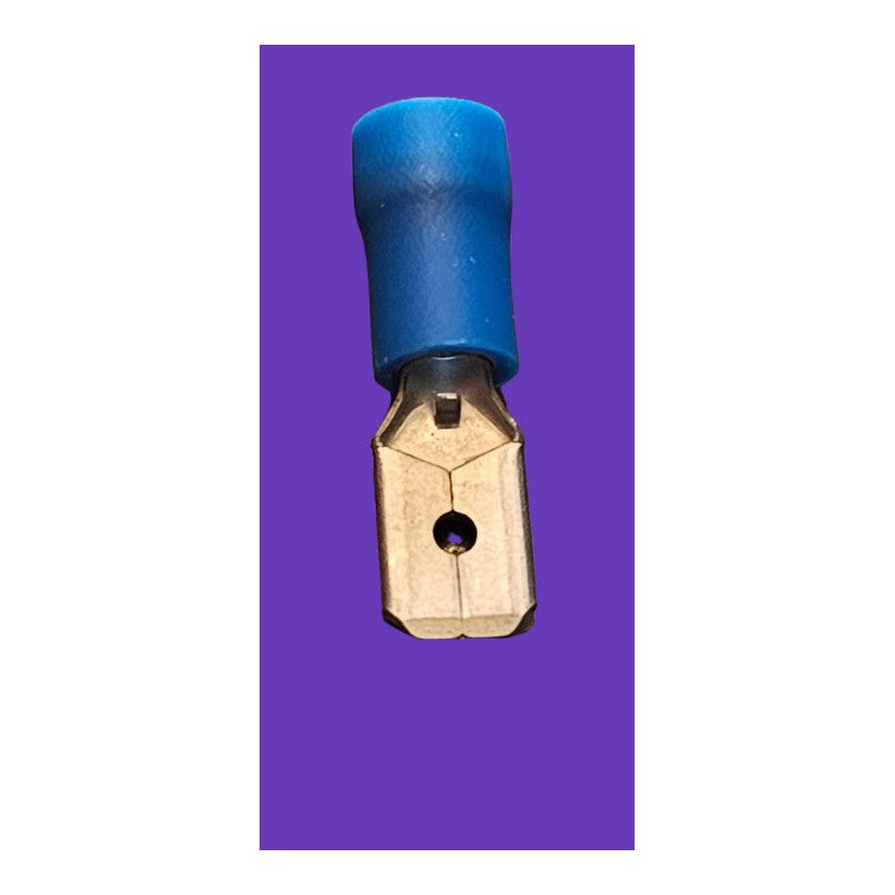 Blue Insulated Male Spade Connectors Crimp Clamps HFP2.5-M250-8 HellermannTYTON