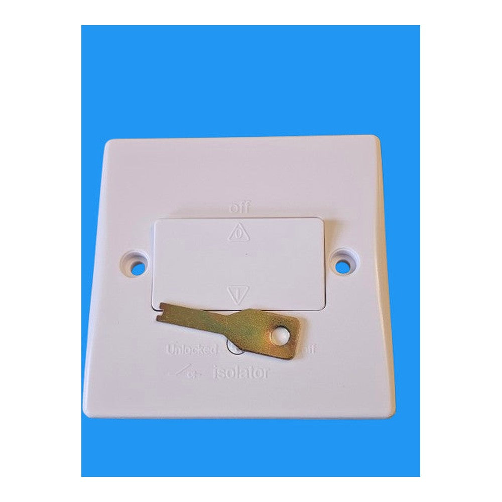 Alto AL8812 Fan Isolator Switch 3p Pole 10AX TP White Curve Bathroom Wall Switch