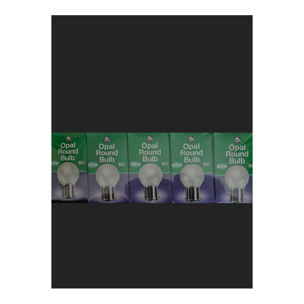 Pack of 10 BELL Opal Round Light Bulb, 25w, B22
