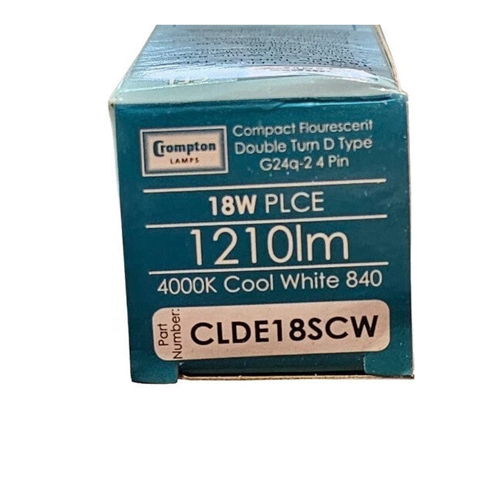 Crompton Compact Fluorescent Tube Lamp - Single Double Triple Turn D L S T Type