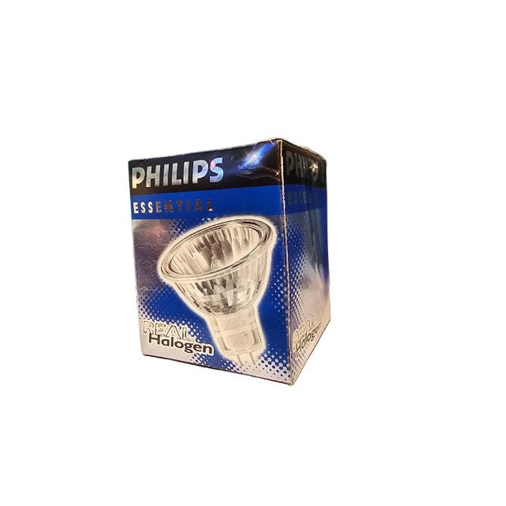 Philips 50W GU5.3 Halogen Essential Lamp Bulb 12V Closed Dichroic