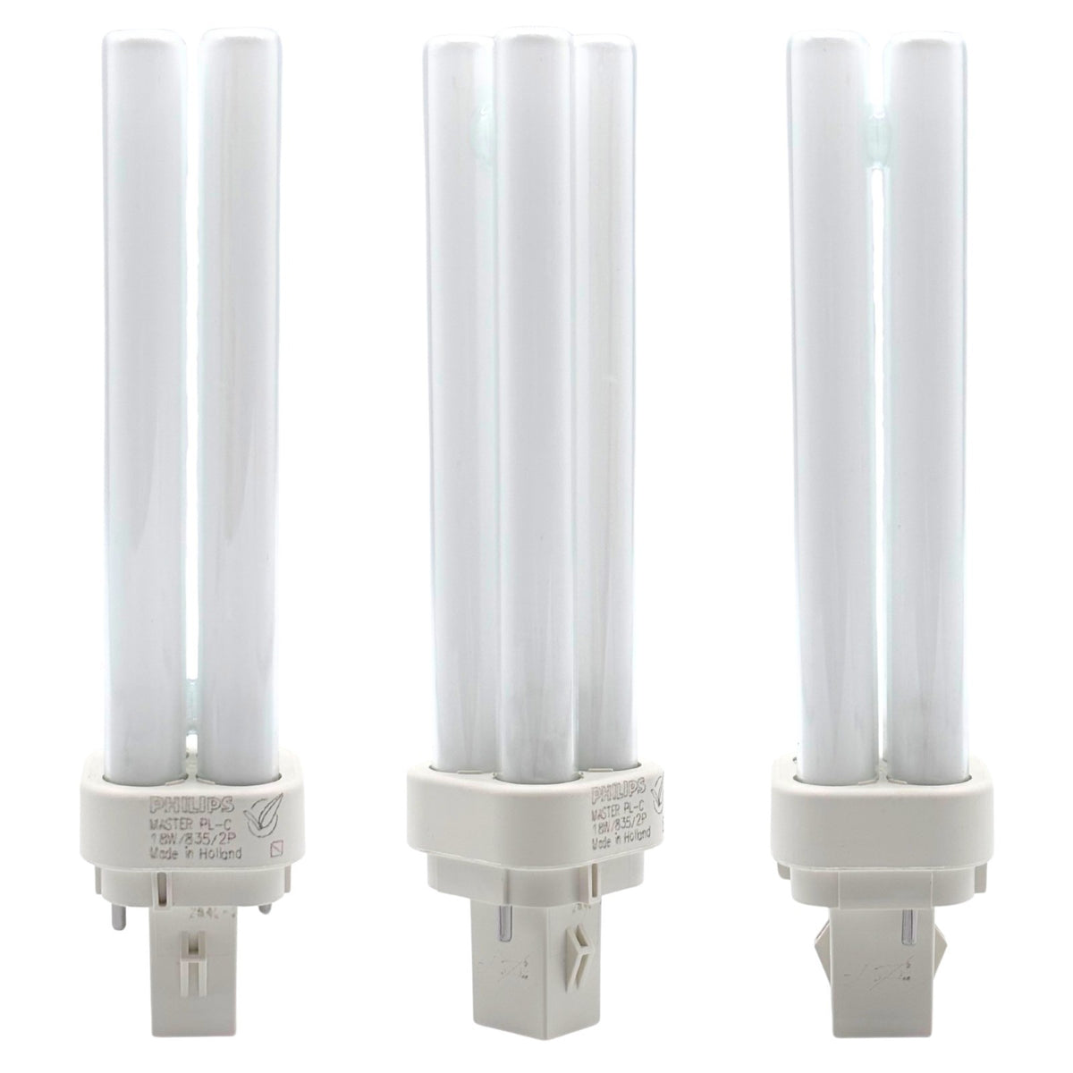Philips Master PL-C G24D-3 - 13W 18W 26W 2 Pin 4 Pin Fluorescent Quad Tube Bulb