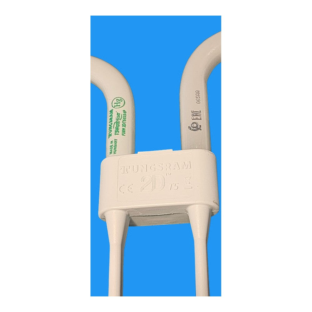 Tungsram 38W GR10Q-4pin 2D Lamp 3500k White Compact Fluorescent Bulb 2DWattMiser