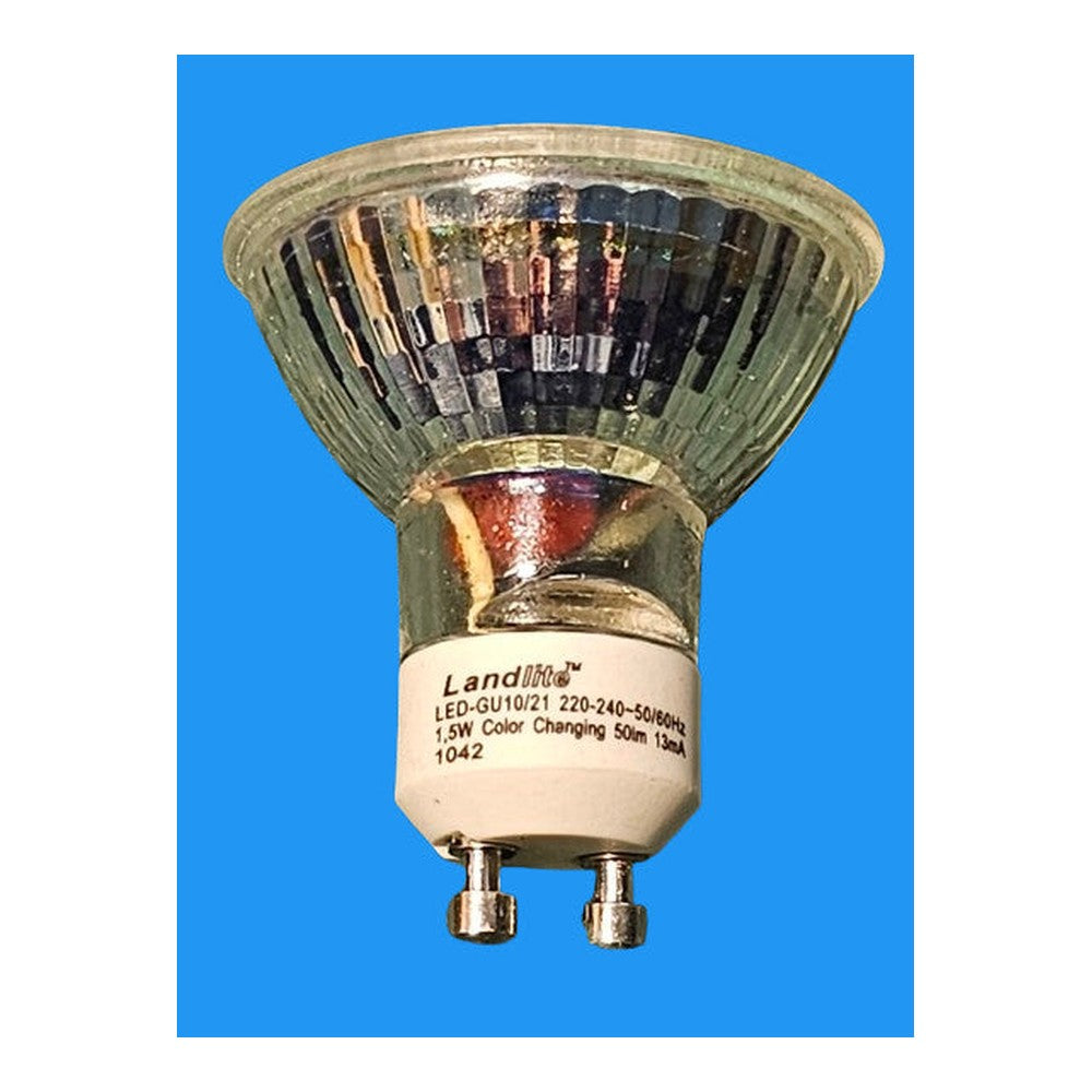 1.5W GU10 /21  ( Pack of 3 ) Colour Changing Bulb Lamp 50Lm Non-Dimmable