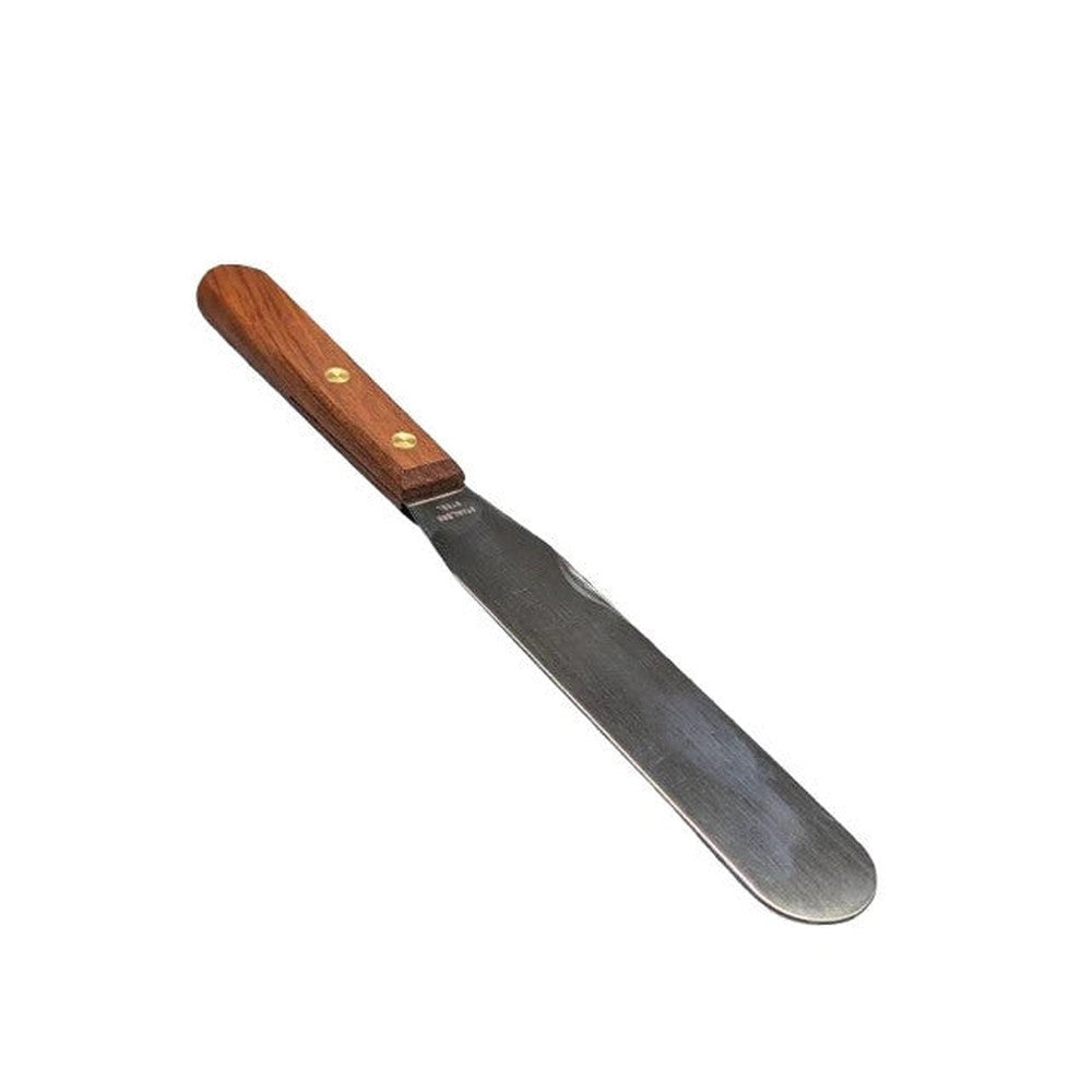 Stainless Steel Wooden Handle Palette Modelling Spatula Tool 150MM Pack Of 2