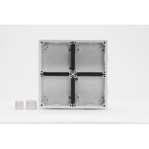 Mounting Enclosure 4 Gang 2x25 2x32mm Screwed Conduit Entries Grey Clipsal 56E4