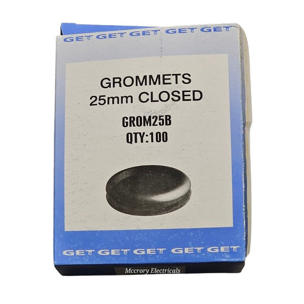 G.E.T. 25mm Black Blanking Grommets Rubber Grommet Closed Gromet Blind Plug Bung