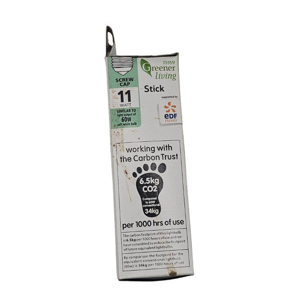 ES E27 11W (=60W) X 2 Low Energy CFL Stick Light Bulb 2700K Edison Screw Lamp