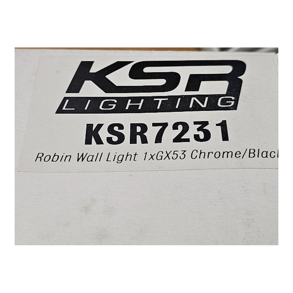 KSR GX53 Robin Wall Light Chrome / Black KSR7231