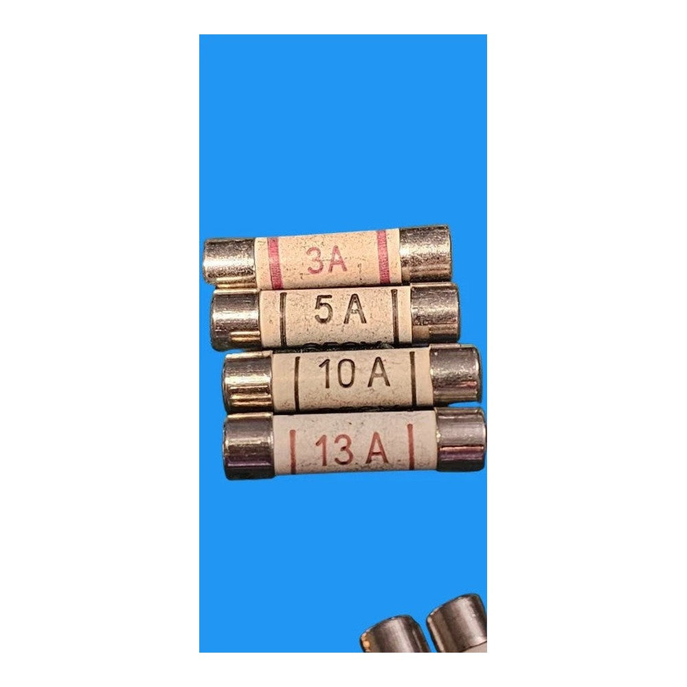3A 5A 10A 13A BS1362 Fuse 25.4 x 6.3mm Domestic Cartridge Plug Household Mains