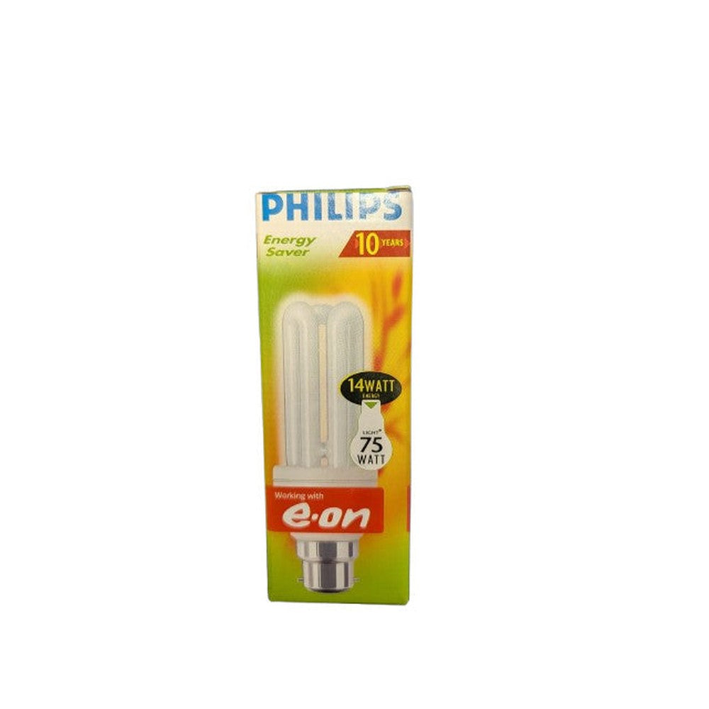 B22 BC 14w = 75w Philips Energy Saving Light Bulb Genie Bayonet B22 BC