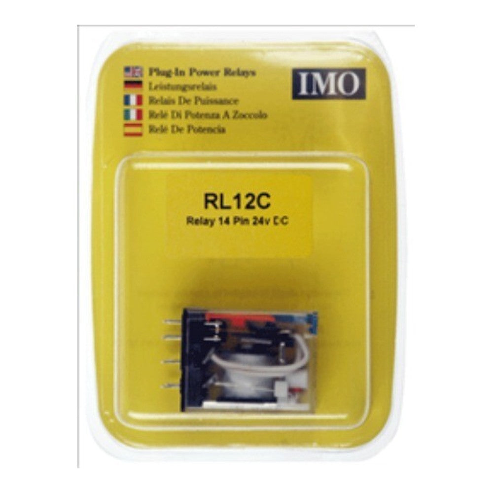 2x IMO RL12C Plug in Power Relay 14 PIN 5A 24V DC