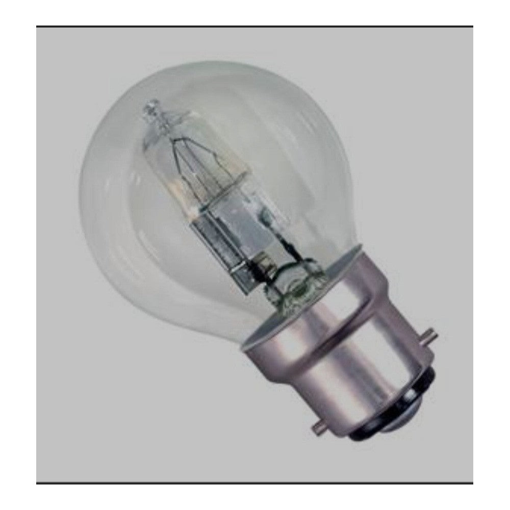 B22 BC 18w 5 Pack  Bell 18w 240v BC B22 Clear Halogen Round Ball Bulb