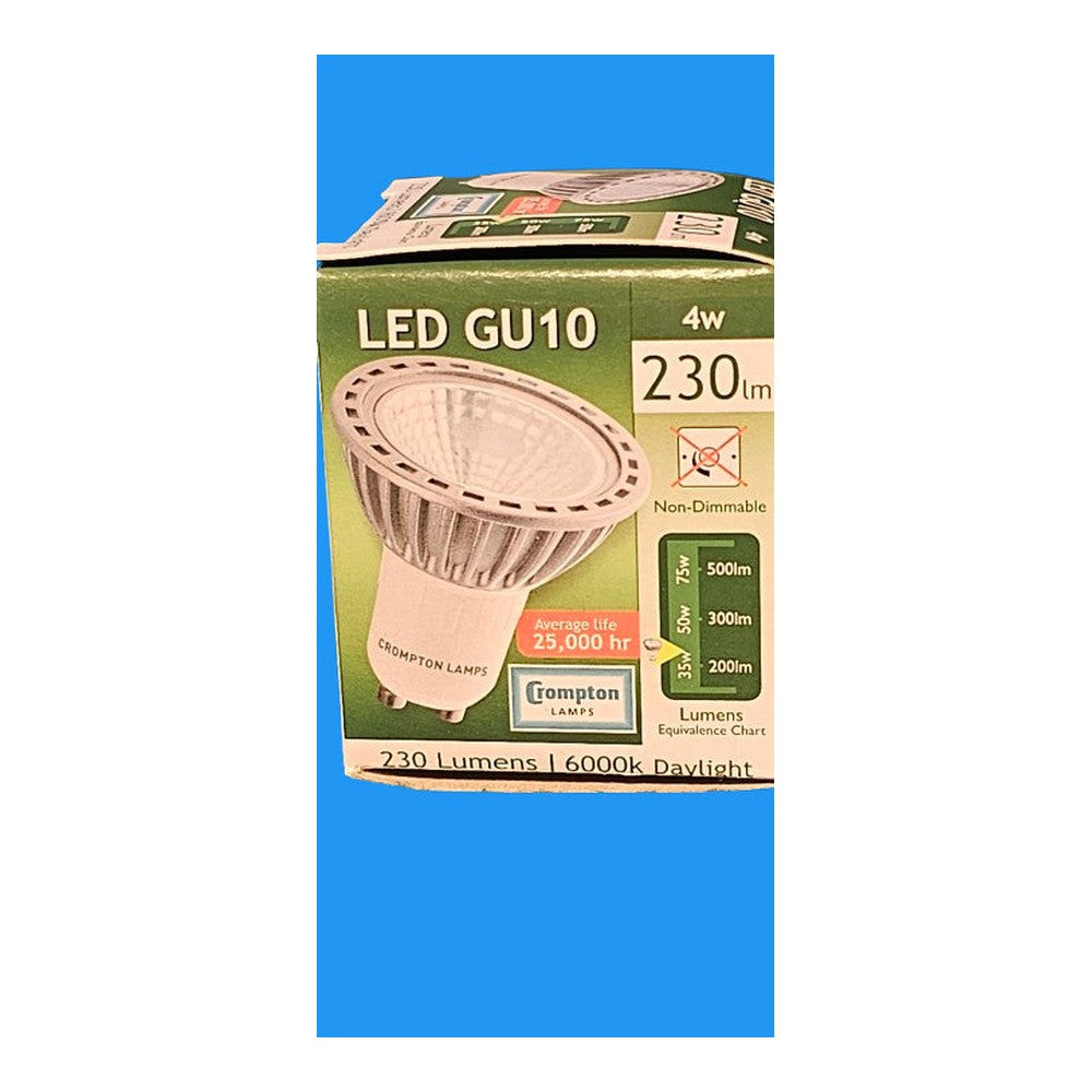 GU10 LED 4w Crompton Lamp Bulb 230lm Daylight 25000h