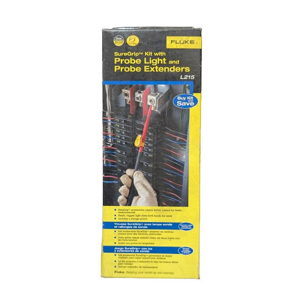 Fluke L215 Source Grip Kit with probe light and probe extender New In Box