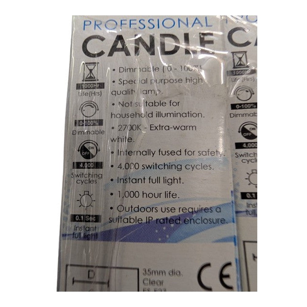 Pack of 5x Crompton 25 Watt Clear E27 Screw Cap Lamps Bulb Standard Candle Dimm