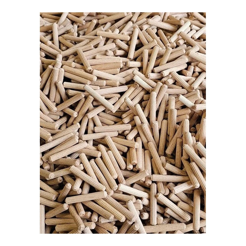 Hardwood Wooden Dowels - 5mm 6mm 8mm 10mm 12mm Furniture Fix Chamfered Fluted