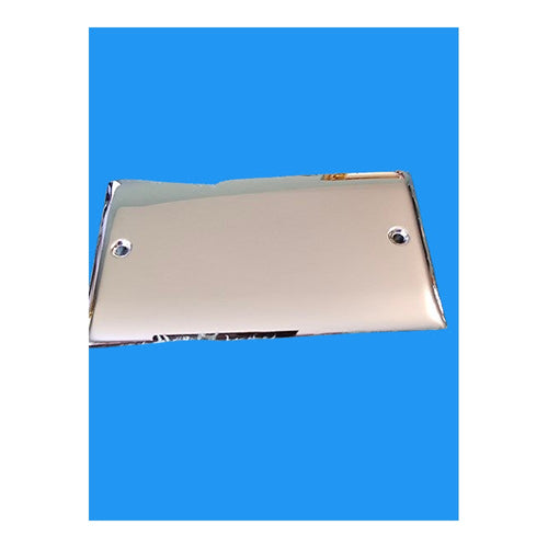2 Gang Blanking Plate Chrome Power Pro PPBPDBL-CH