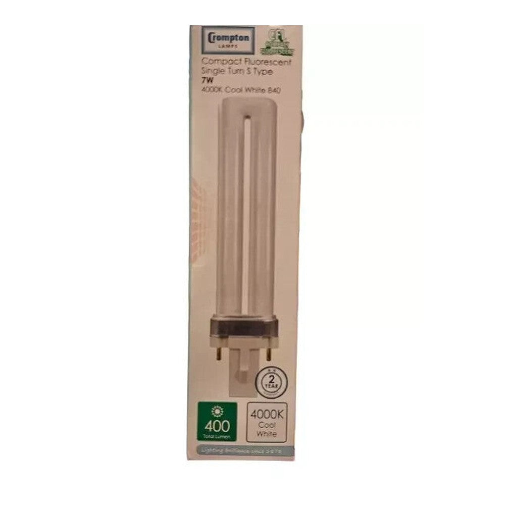 Crompton Compact Fluorescent Tube Lamp - Single Double Triple Turn D L S T Type