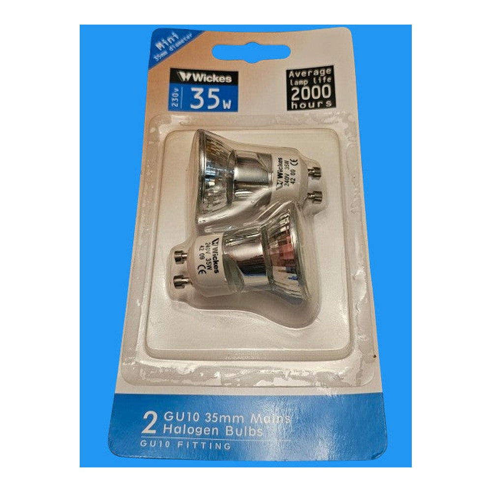 Wickes 35w GU10 35mm Halogen Bulbs 2000h