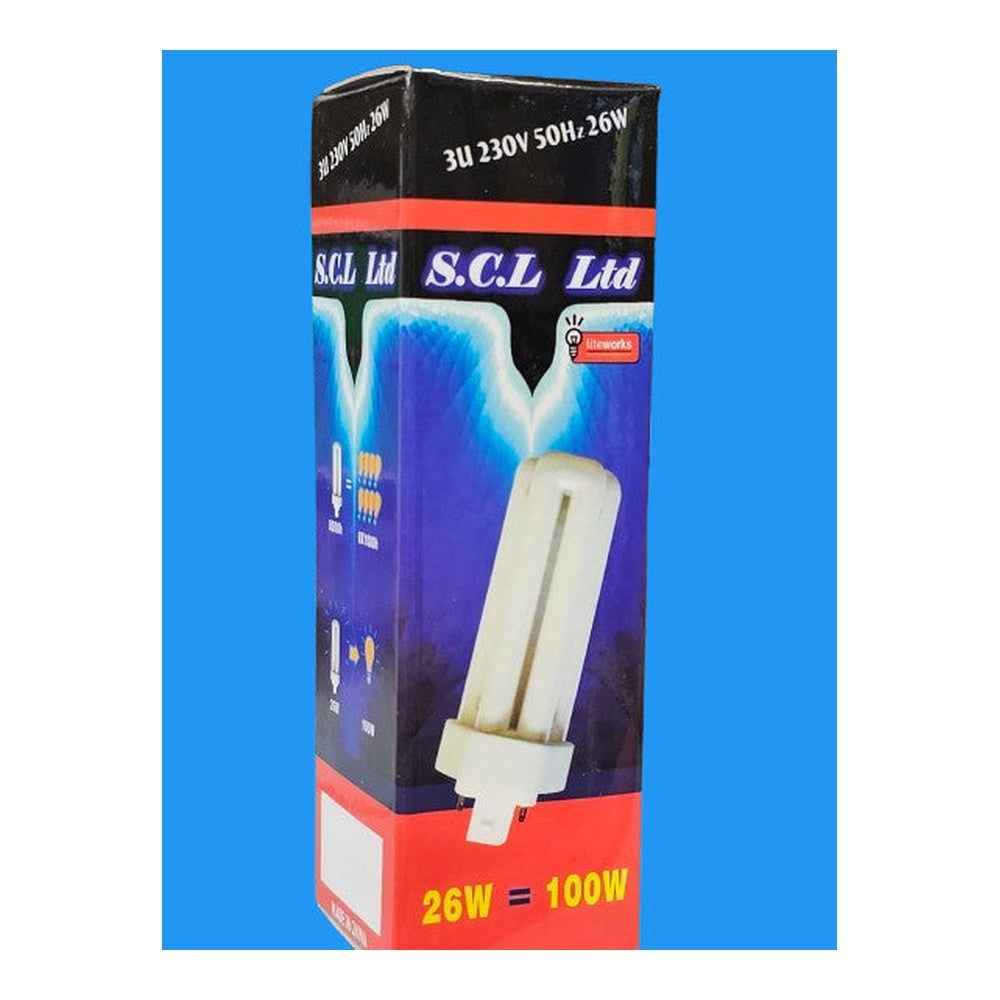 GX24q-3 PLT 26w = 100w 4 Pin Lamp Bulb S.C.L.