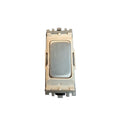 Mk K4881 10A Grid Switch Brushed Chrome