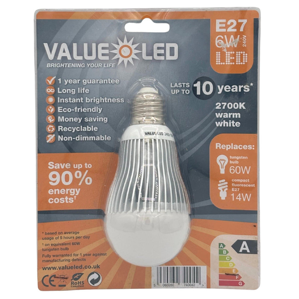 Value LED Bulbs Warm White B22 E14 E27 GU10 MR16 3W 4W 6W 2700K Spot Lamp