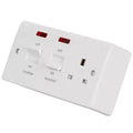 MK Logic Plus White Range - Honeywell Switches Sockets Blank Plate TV Cooker