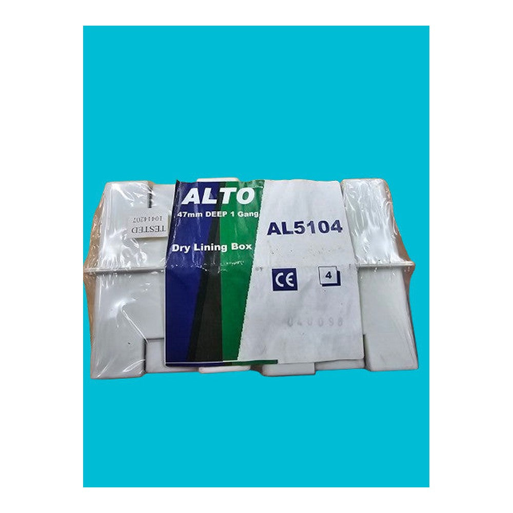 Dry Lining Box ALTO 47mm DEEP 1 Gang Single (Pack of 4)