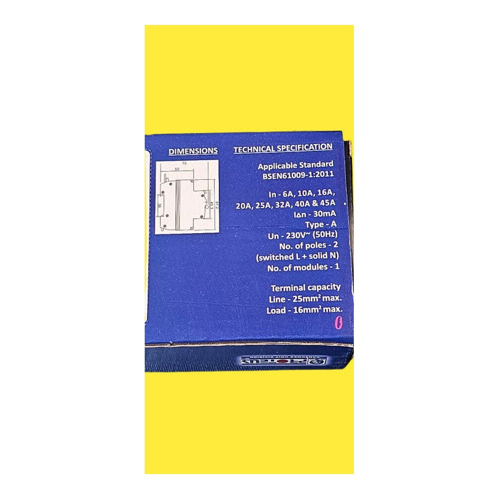 PROTEUS 40AMP 4PA 30MA Single Module Compact RCBO New in Box 40MBRSPK