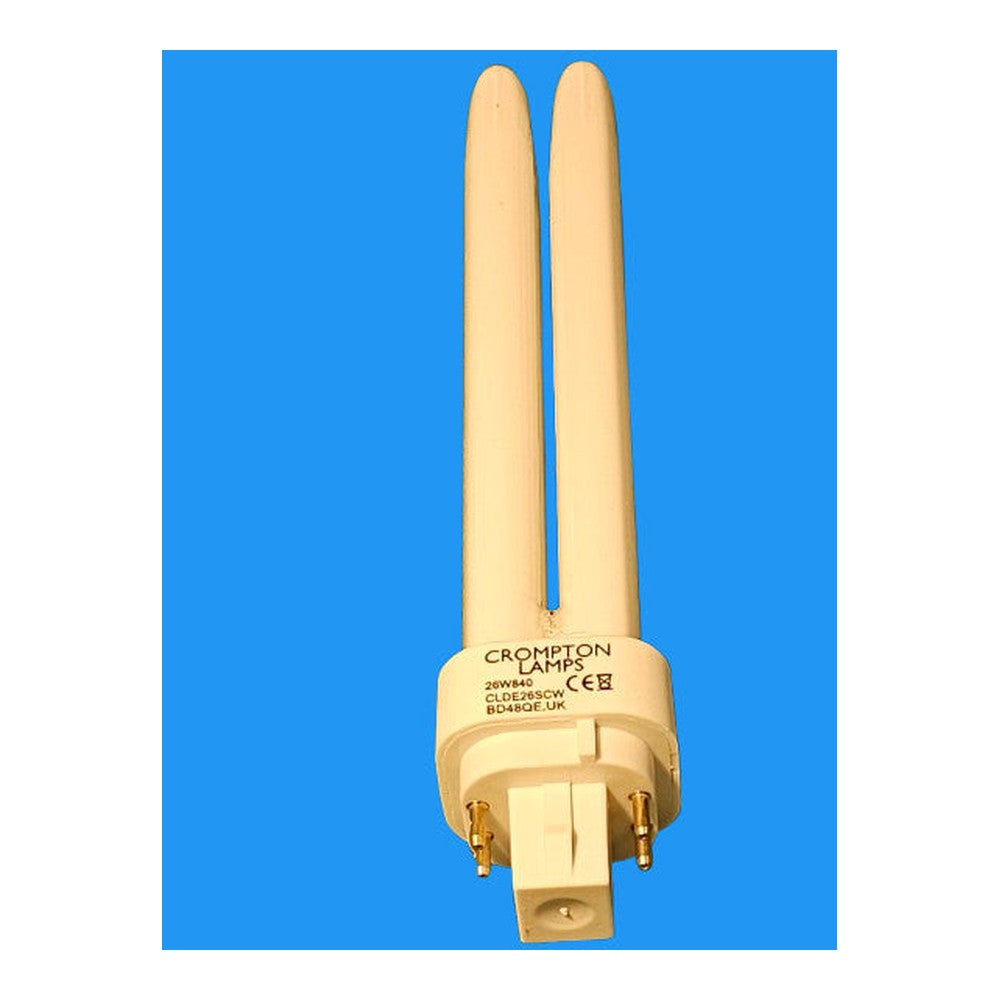 2 x Crompton 26w D/E G24q-3 840 4 Pin 1710Lm