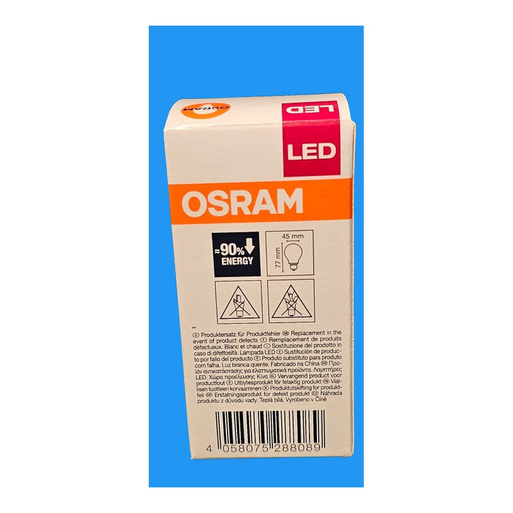 E14 4W = 40W Osram LED Parathom Classic P 40 2700K Warm White 470lm