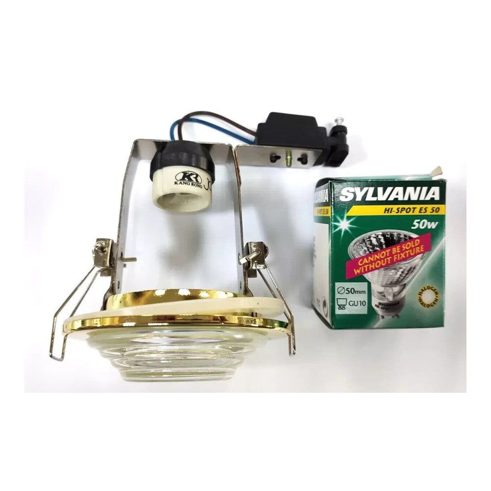 50W JCC JC2013BR IP44 Brass Ceiling Shower Bathroom Light Downlight GU10 Halogen
