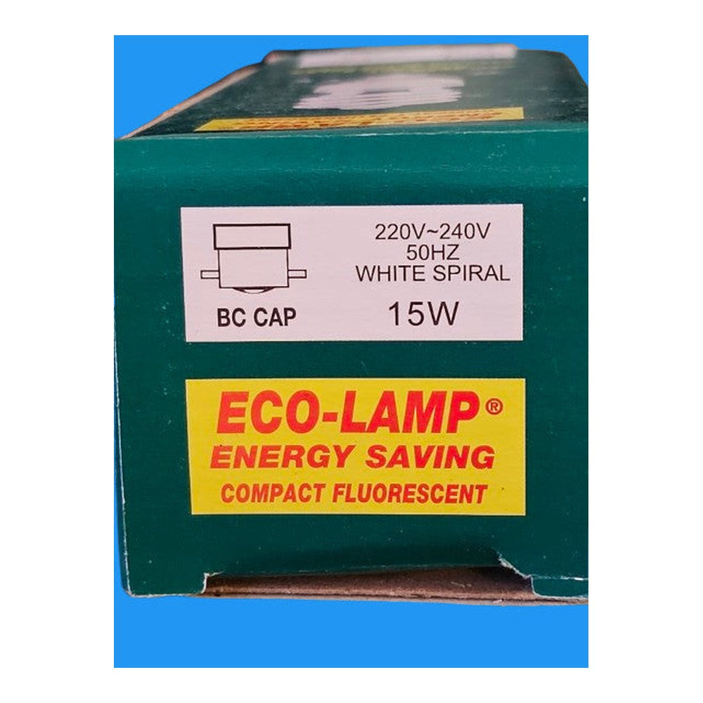 15w =75w BC Cap White Spial ECO-Lamp Energy Saver Compact Fluorescent  220-240V