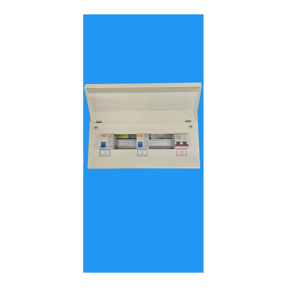 Metal Consumer Unit 4 x 4 Dual RCD 12/ 14 Way With 8/12 Usable Ways & 100A