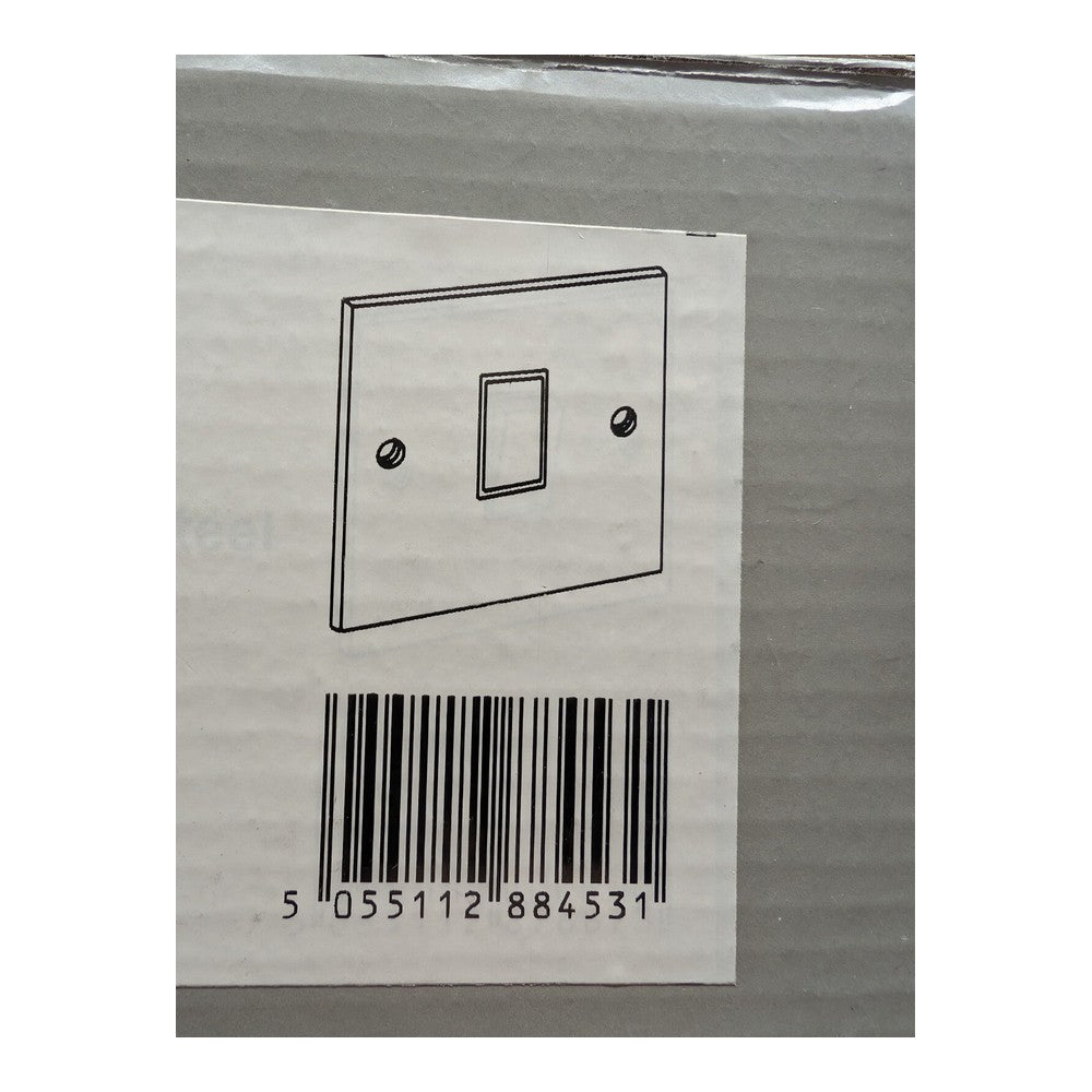 Pack of 2 Click FPSS401WH G1 Plate Single Switch Aperture