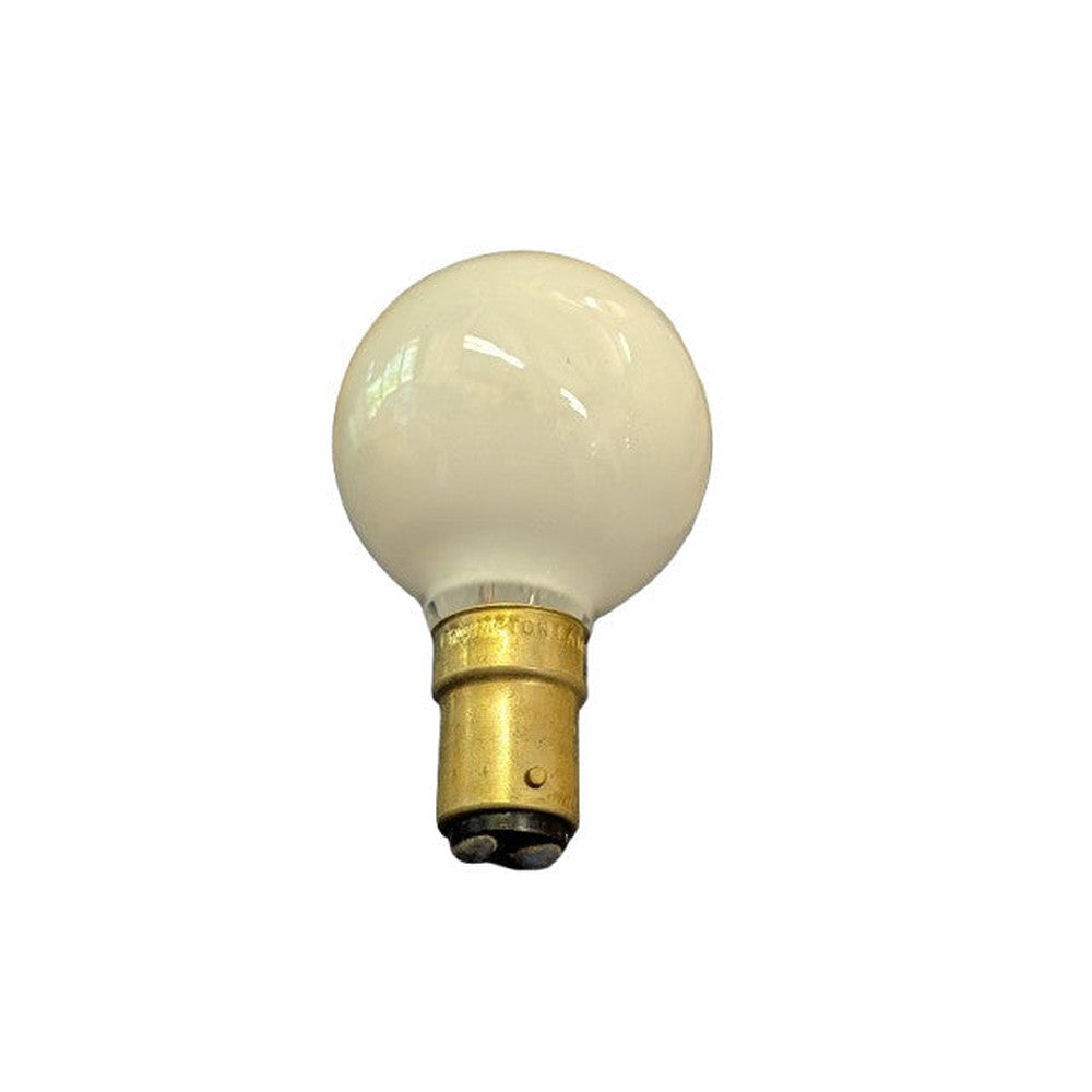 5 x Crompton 60w 240v SBC-B15d Opal Round Golf Ball Bulb