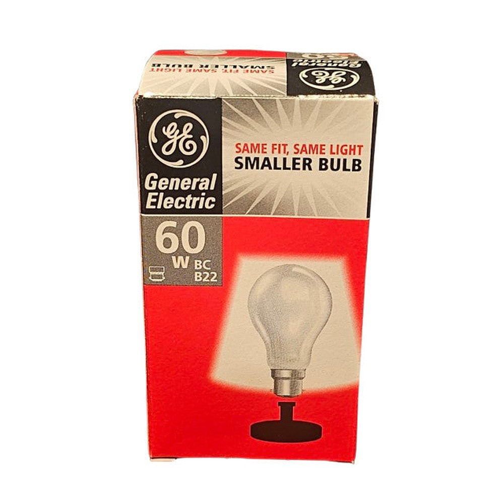 BC B22 60w General Electric Bulb Smaller Lamp G.E. Classic Frosted