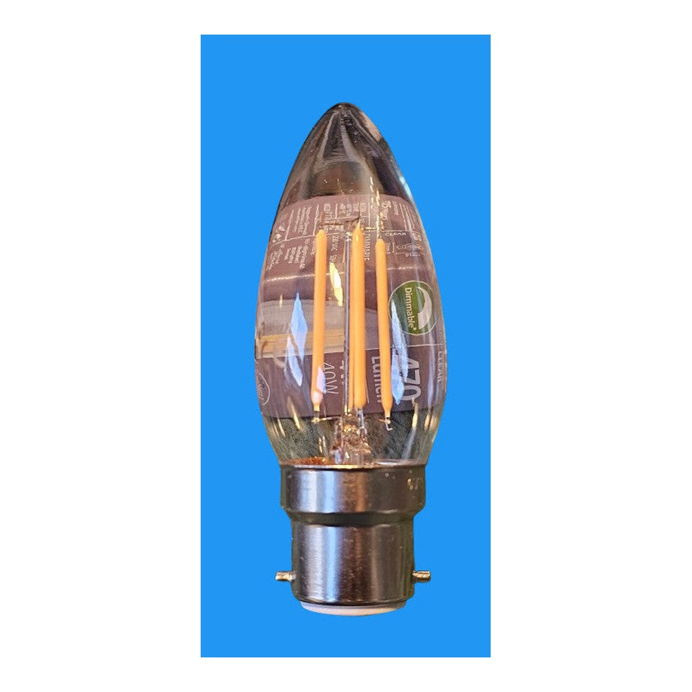 B22 4w = 40w DIMMABLE Warm Comfort Light 470lm LED EBright 90% Energy Saver