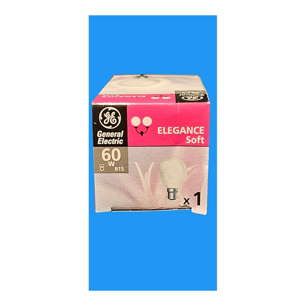 B15 60w Golf Bulb General Electric Elegance Soft 5 or 10 Pack