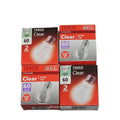 E27 8 x Screw Cap Tesco 60w Bulb Lamp 4 box of 2