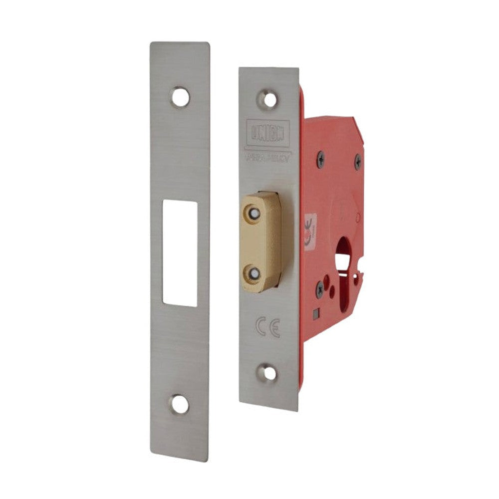 UNION StrongBOLT 21EU EUS-SS-2.5 Euro Deadlock Stainless Steel 68mm 2.5in