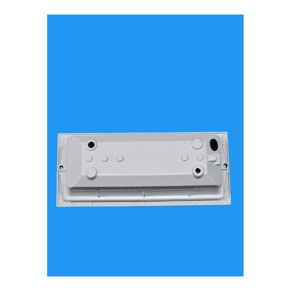 Brick Light With Louvre White Aluminium Base 230v PL 9W IP44 Liquidated Stock
